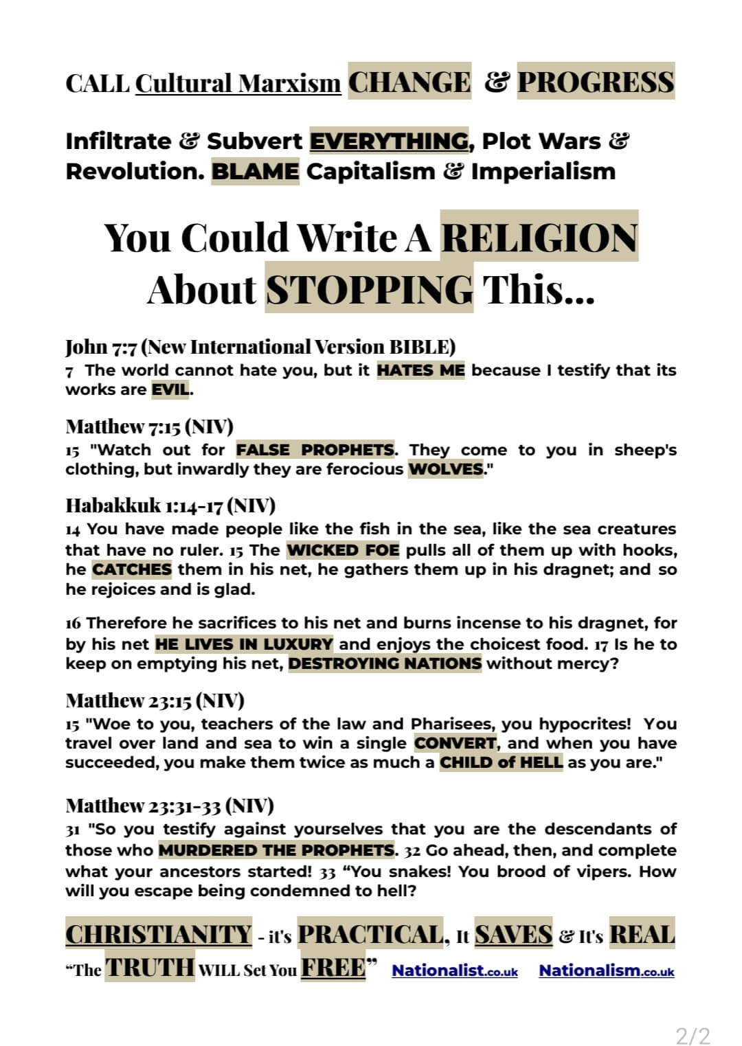 Nationalist Leaflet